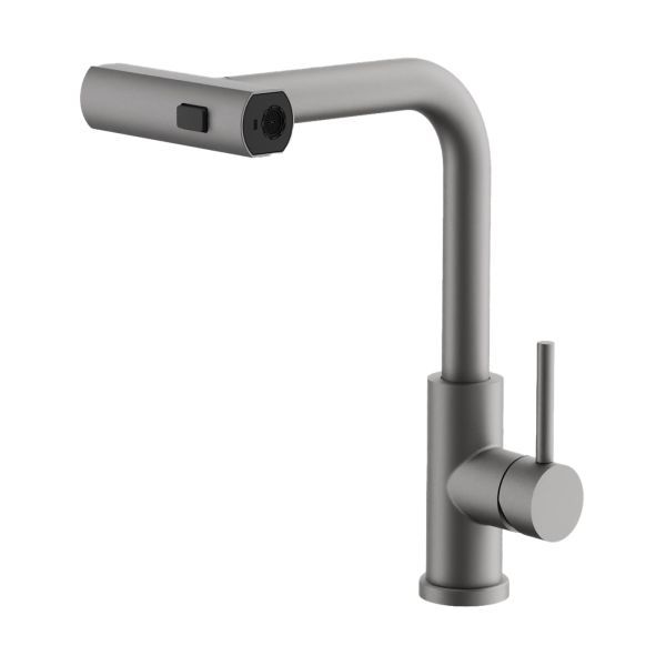 Смеситель для кухни с мультифункциональным изливом BELZ B74811-3, оружейная сталь