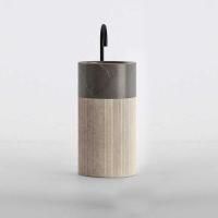 NOORTH milldue edition ROMA III Раковина напольная Ø450x880 мм., слив в пол, c донным клапаном, корпус фрезерованный Moka Cream, раковина Grafite