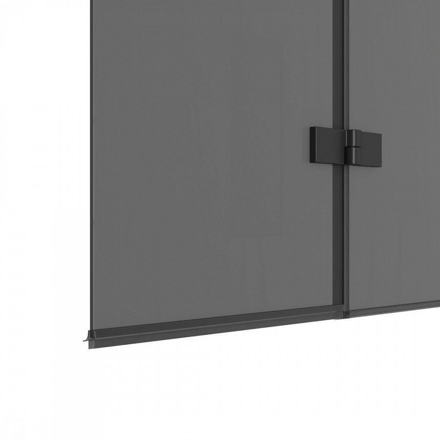 Шторка на ванну 80х140 см Maretti Valentina VA41R8014098-560, профиль черный, артикул VA41R8014098-560