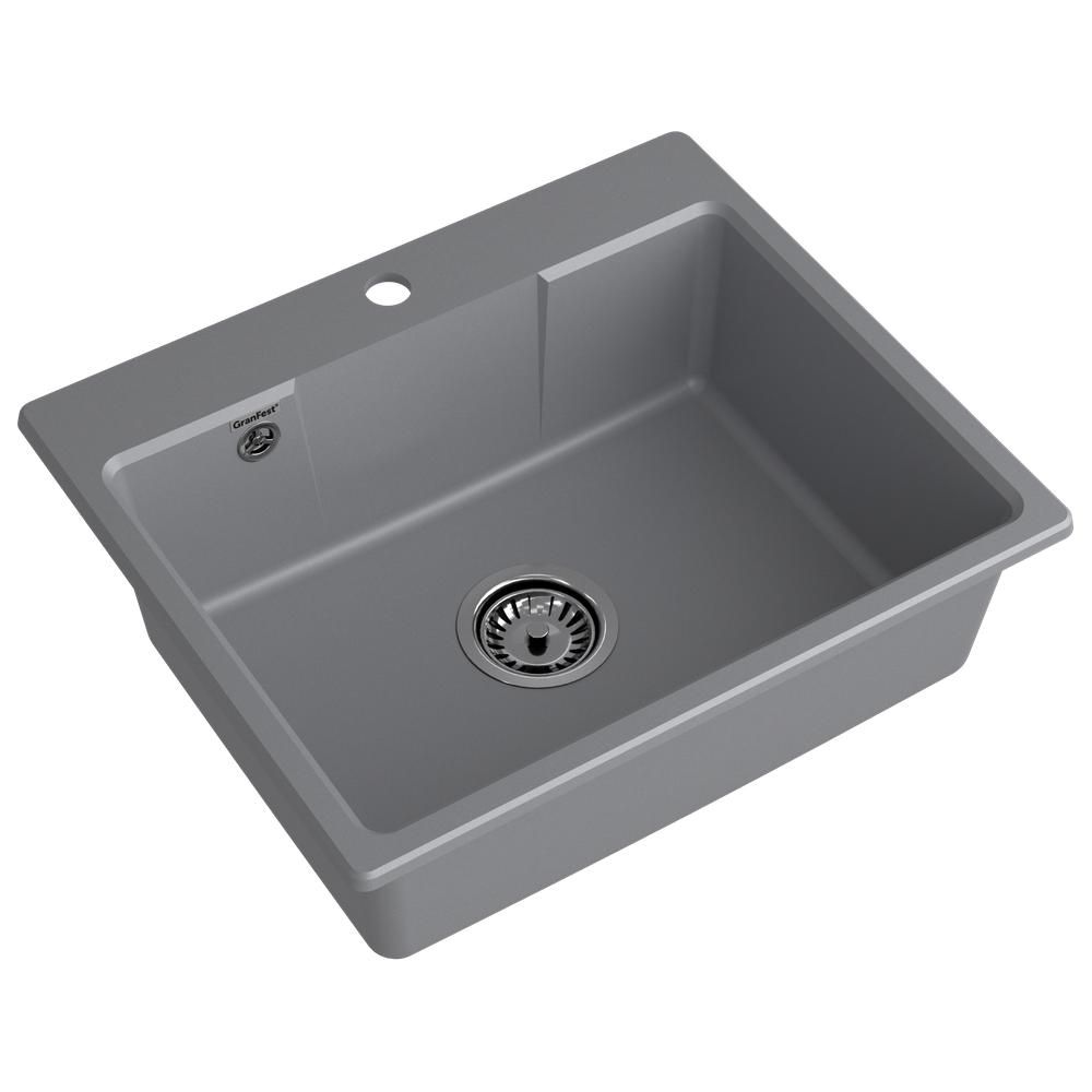 Кухонная мойка GranFest URBAN 658, темно-серый, артикул 658 темно-серый