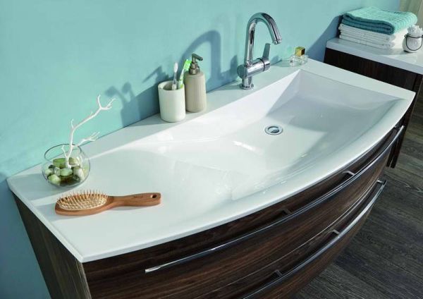 Puris Crescendo, раковина из минерального литья 1200 мм левая, цвет белый