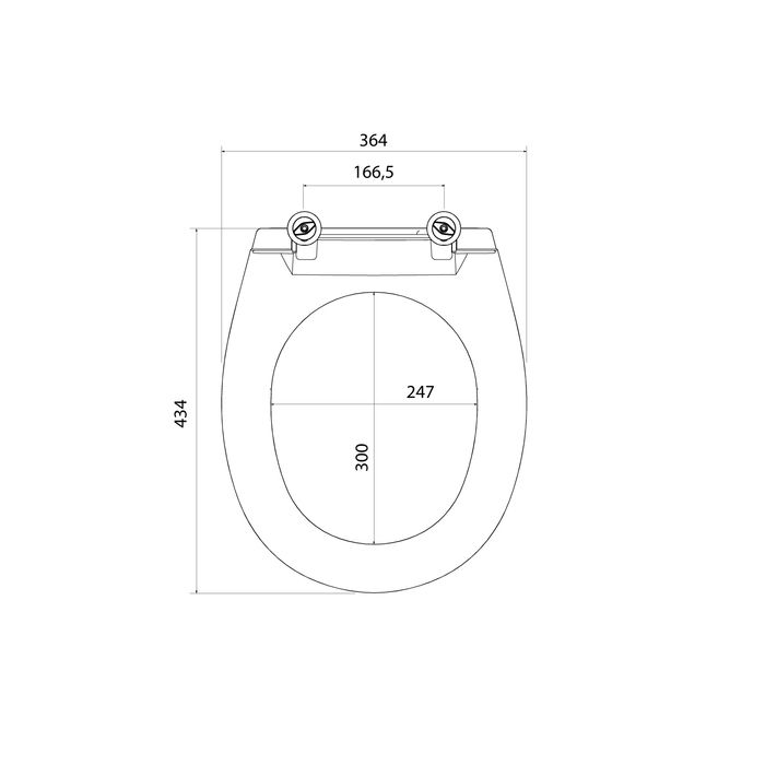 Сиденье для унитаза, полипропилен, 030, Milardo, 030PP0EM31, артикул 030PP0EM31