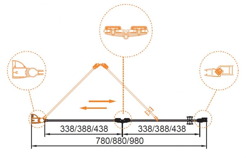 Душевая дверь в нишу Cezares ELENA-W-BS-12-90-C-Cr профиль Хром стекло прозрачное