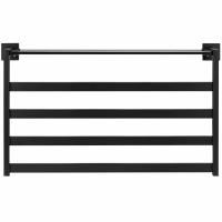 Электрический полотенцесушитель Black&White Universe 580х350 N-333B с полкой Черный