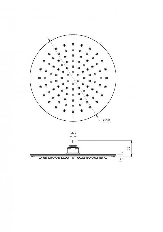 Верхний душ CEZARES CZR-SPIC Верхний душ CEZARES CZR-SPIC