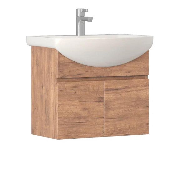 Тумба под раковину подвесная VIGO Wing tp.WIN.BAL.60.2D дуб золотой, 60 см