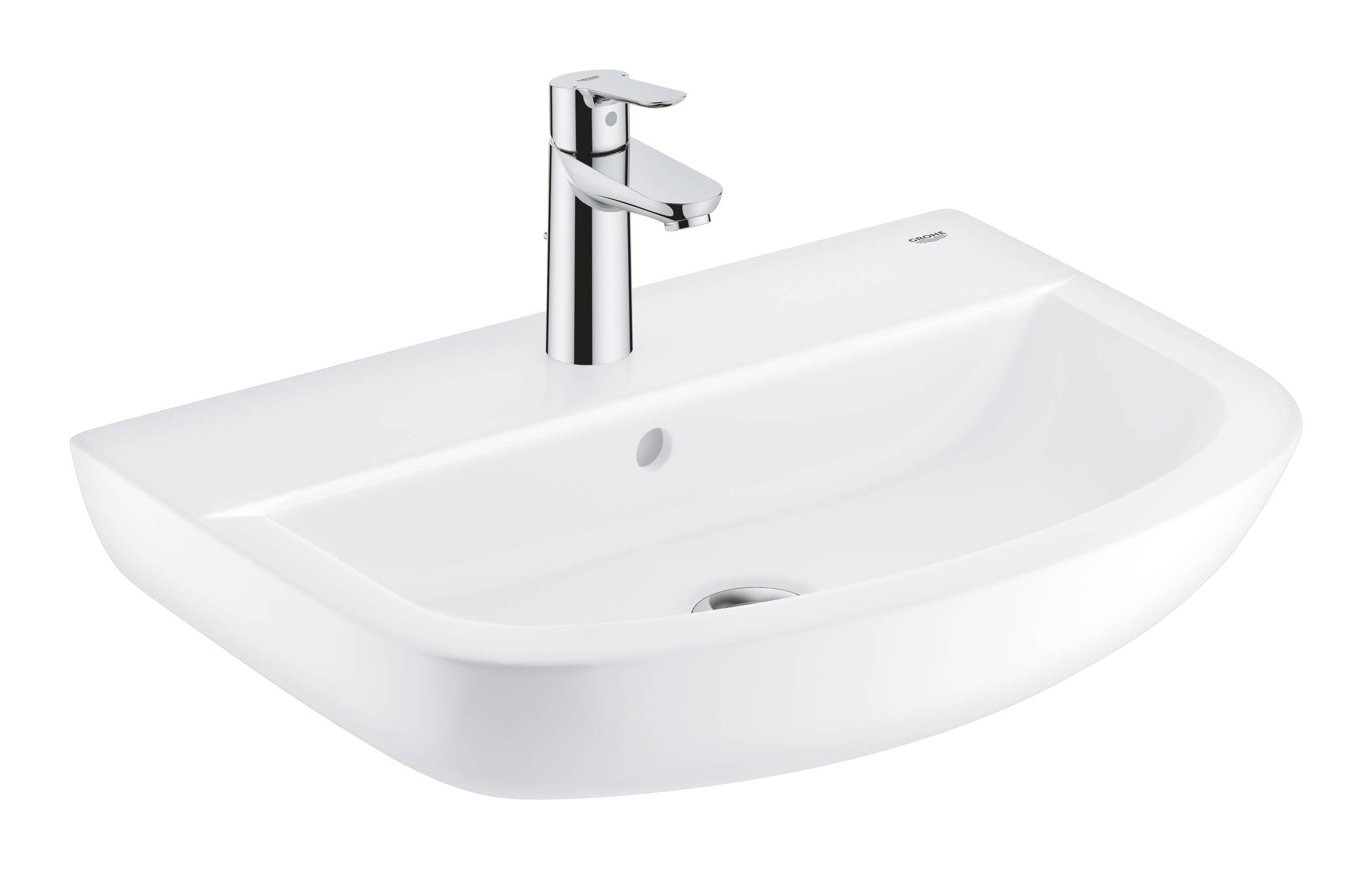 Набор для ванной GROHE Bau Ceramic: раковина, смеситель StartEdge и сифон (39471000)