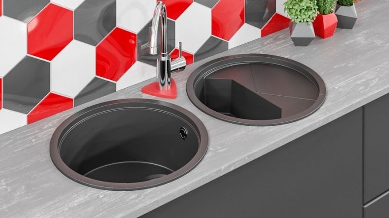 Кухонная мойка KitKraken Stream Grey 51 Серая