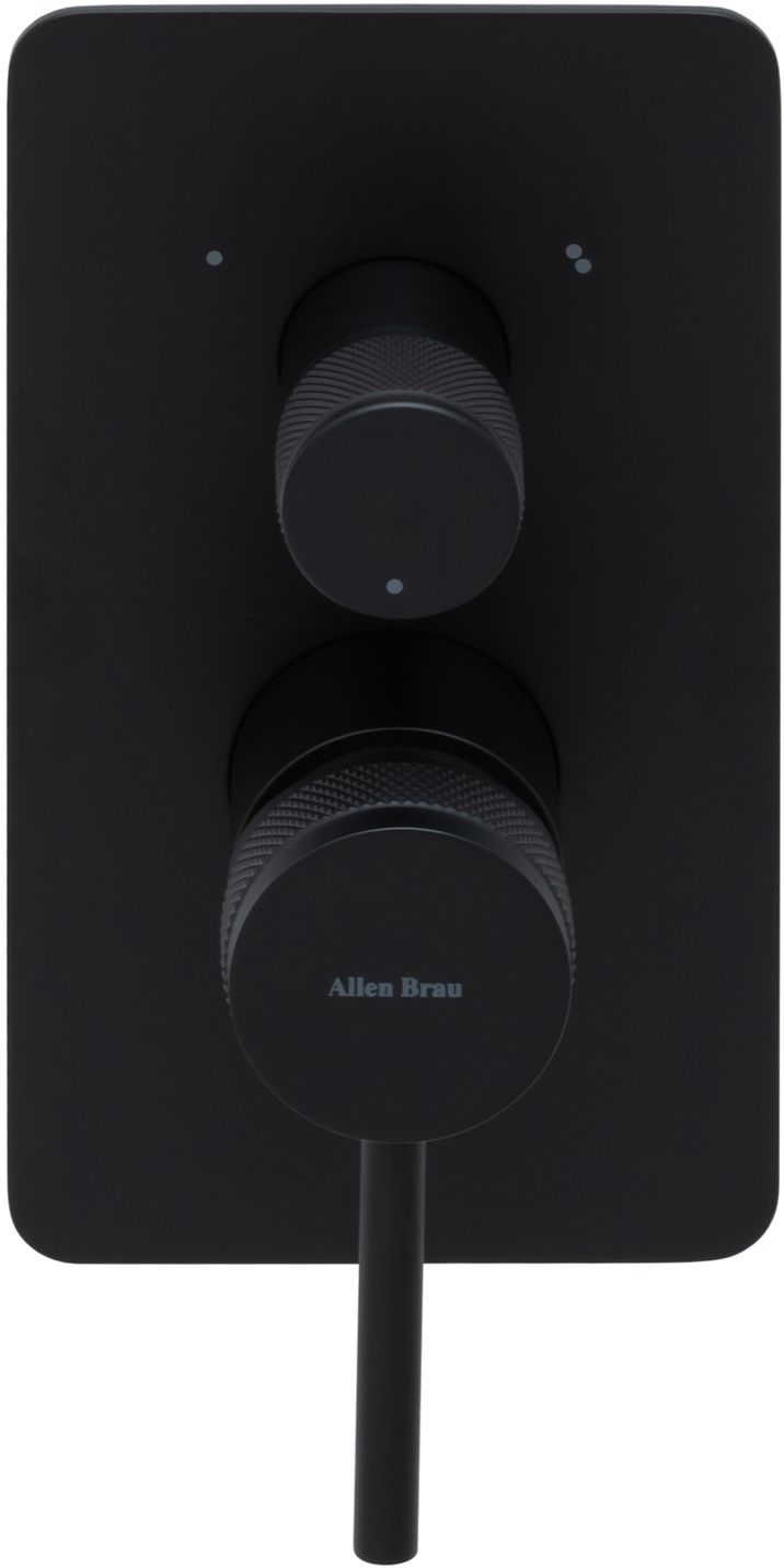 Смеситель для ванны Allen Brau Priority 5.31A11-31 (с внутренней частью, 3 выхода) черный матовый, артикул 5.31A11-31