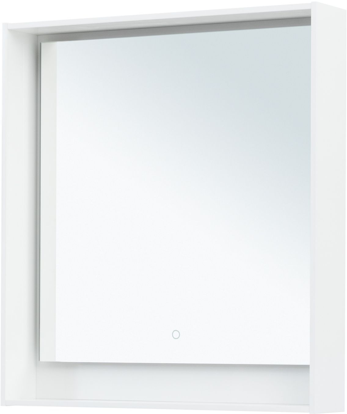 Зеркало Aquanet Милан 80 белый глянец Зеркало Aquanet Милан 80 белый глянец