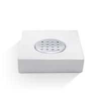 Decor Walther DW 604 Мыльница настольная, фарфор, цвет: белый / сталь полированная ЗАКАЗ ПО ЗАПРОСУ