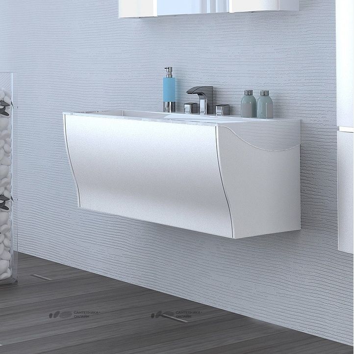 Тумба под раковину Акватон Ондина 100 подвесная 1A163701OD010 Белая