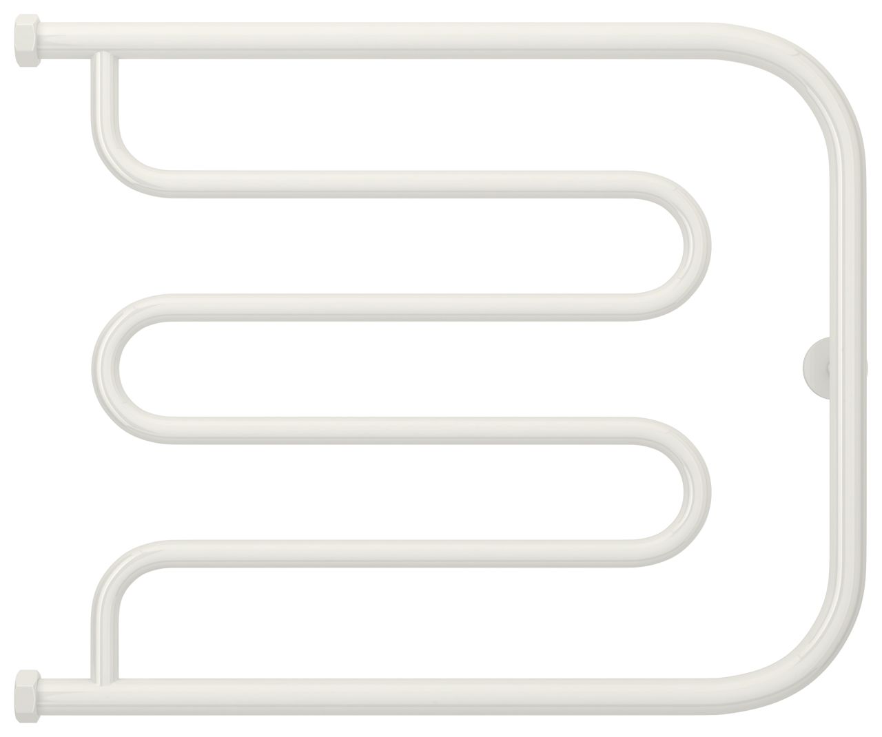 Полотенцесушитель водяной Лира 500х650 Н. Г. 1" (Белый)