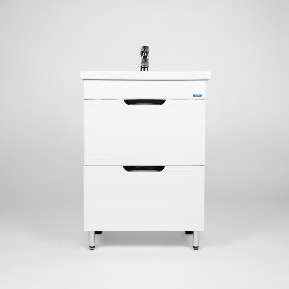 Тумба VIANT "Лима" 2 ящика 430х560х820 под раковину .S-UM-COM60/1-w (COMO 60) (VLIM60CO-T2Y), артикул VLIM60CO-T2Y