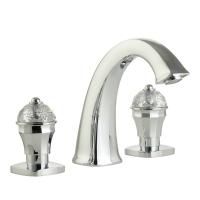 KORONA Смеситель для раковины на 3 отв., ручки Crystal, хром