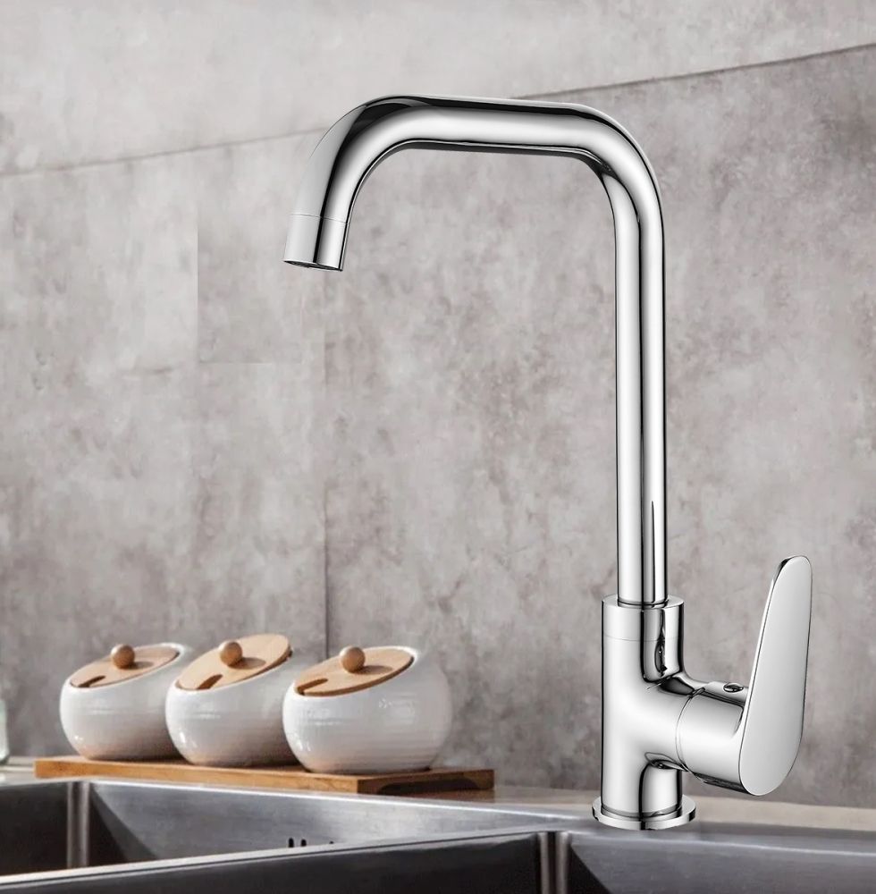 Смеситель для кухни WesnaArt NOVA NOV03-150, хром, артикул NOV03-150