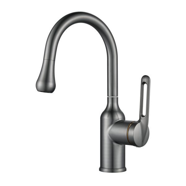 Смеситель для раковины Raffine F101T, оружейная сталь