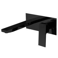 Fima Carlo Frattini Fit Cмеситель для раковины, встраиваемый, излив: 21.2см., с донным клапаном, цвет: чёрный матовый Fima Carlo Frattini Fit Cмеситель для раковины, встраиваемый, излив: 21.2см., с донным клапаном, цвет: чёрный матовый