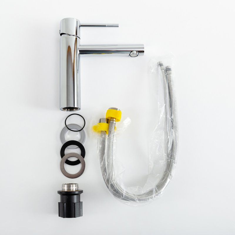 RELAX-LS2-NOP Смеситель для раковины однорычажный с донным клапаном, черный матовый, артикул RELAX-LS2-NOP