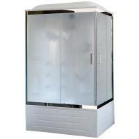 Душевая кабина Royal Bath BP 100х80 RB8100BP2-M-CH-L с гидромассажем стекло матовое задняя стенка Белая Душевая кабина Royal Bath BP 100х80 RB8100BP2-M-CH-L с гидромассажем стекло матовое задняя стенка Белая