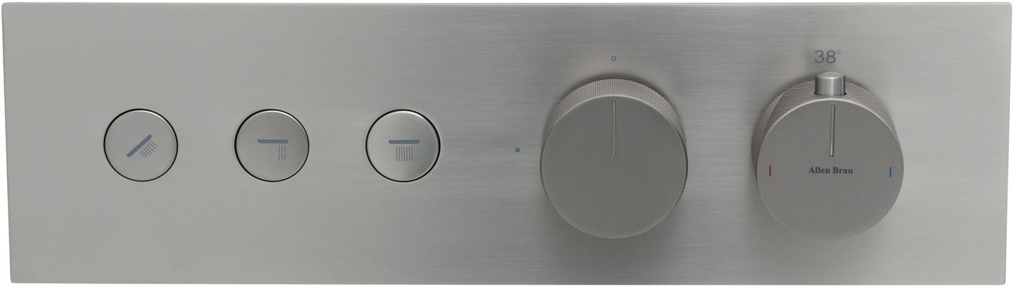 Смеситель для душа Allen Brau Liberty 5.33003-BN (с внутренней частью, 3 выхода) никель браш, артикул 5.33003-BN