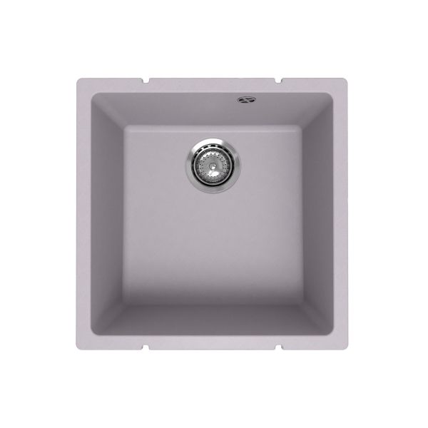 Кухонная мойка Ulgran Quartz Under 400-04, платина