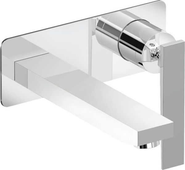 Mariner Kepler, однорычажный смеситель для рак. из стены с донным клапаном "click clack", цвет хром