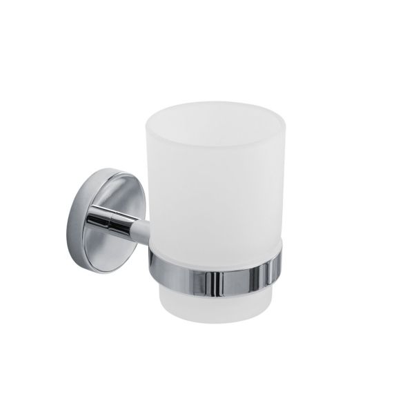 RELAX-TUMS-01 Стакан подвесной, стекло, исполнение хром