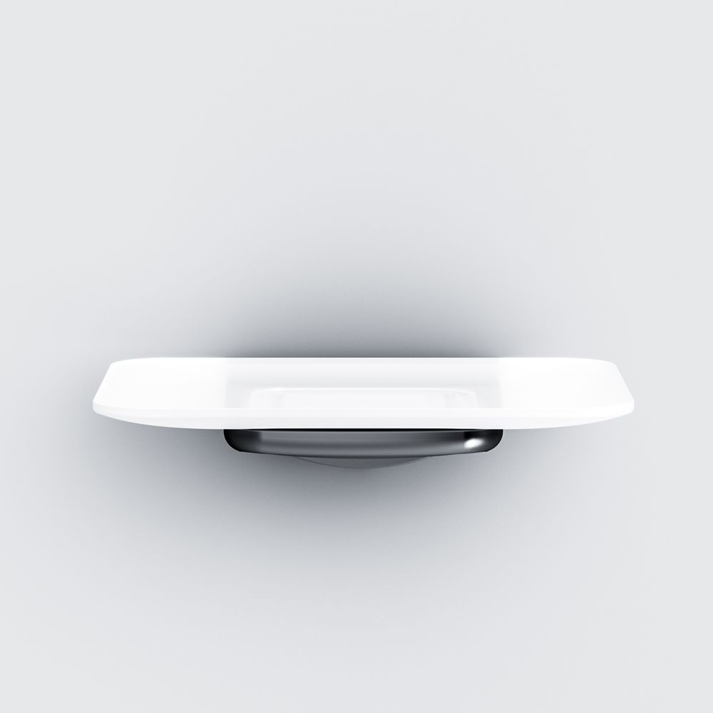 A50A34222 Inspire V2.0, Стеклянная мыльница с настенным держателем, черный, шт A50A34222 Inspire V2.0, Стеклянная мыльница с настенным держателем, черный, шт