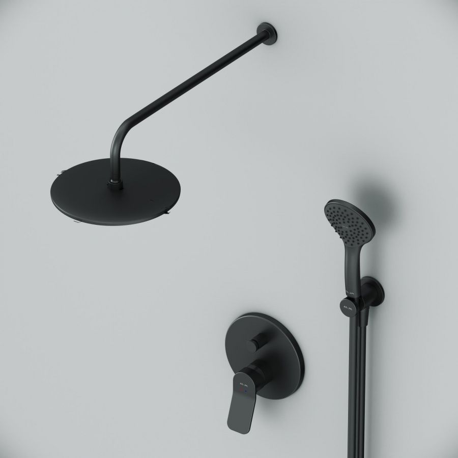 FB85A1RH02 X-Joy, набор: Смеситель д/в/душа, верхний душ 220 мм, держатель д/верхн.душа, душ.набор (ручн, артикул FB85A1RH02