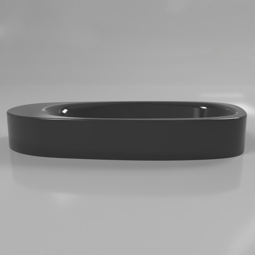 Умывальник WHITECROSS Moonstone F 70x35 (черный глянец) иск. камень Умывальник WHITECROSS Moonstone F 70x35 (черный глянец) иск. камень