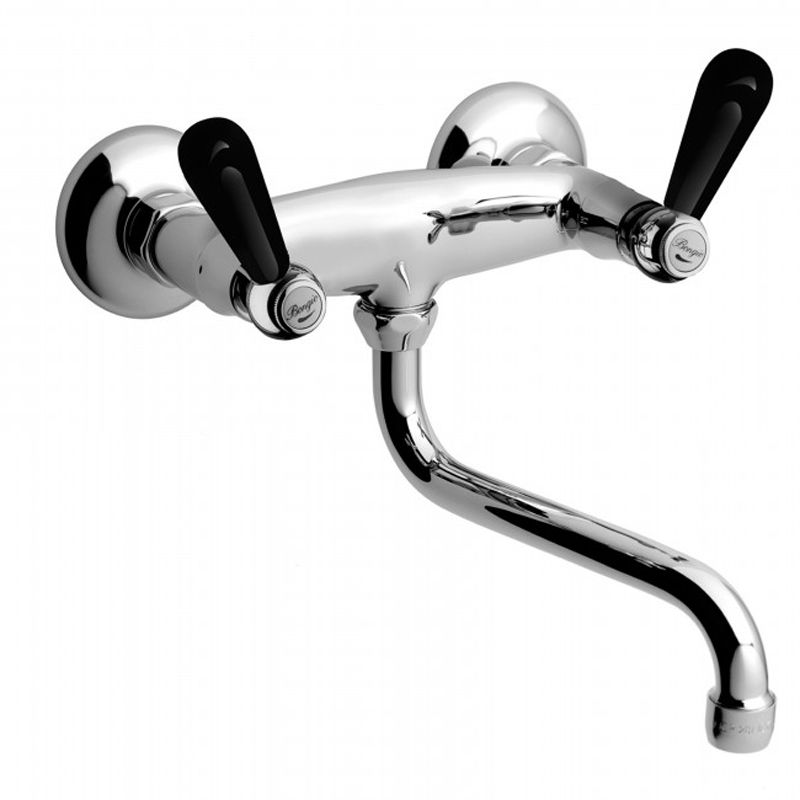 Bongio Mille Nuits Смеситель для раковины, цвет хром/черный фарфор, артикул 22570CR00