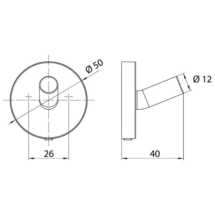 Emco Round Крючок, цвет черный Emco Round Крючок, цвет черный