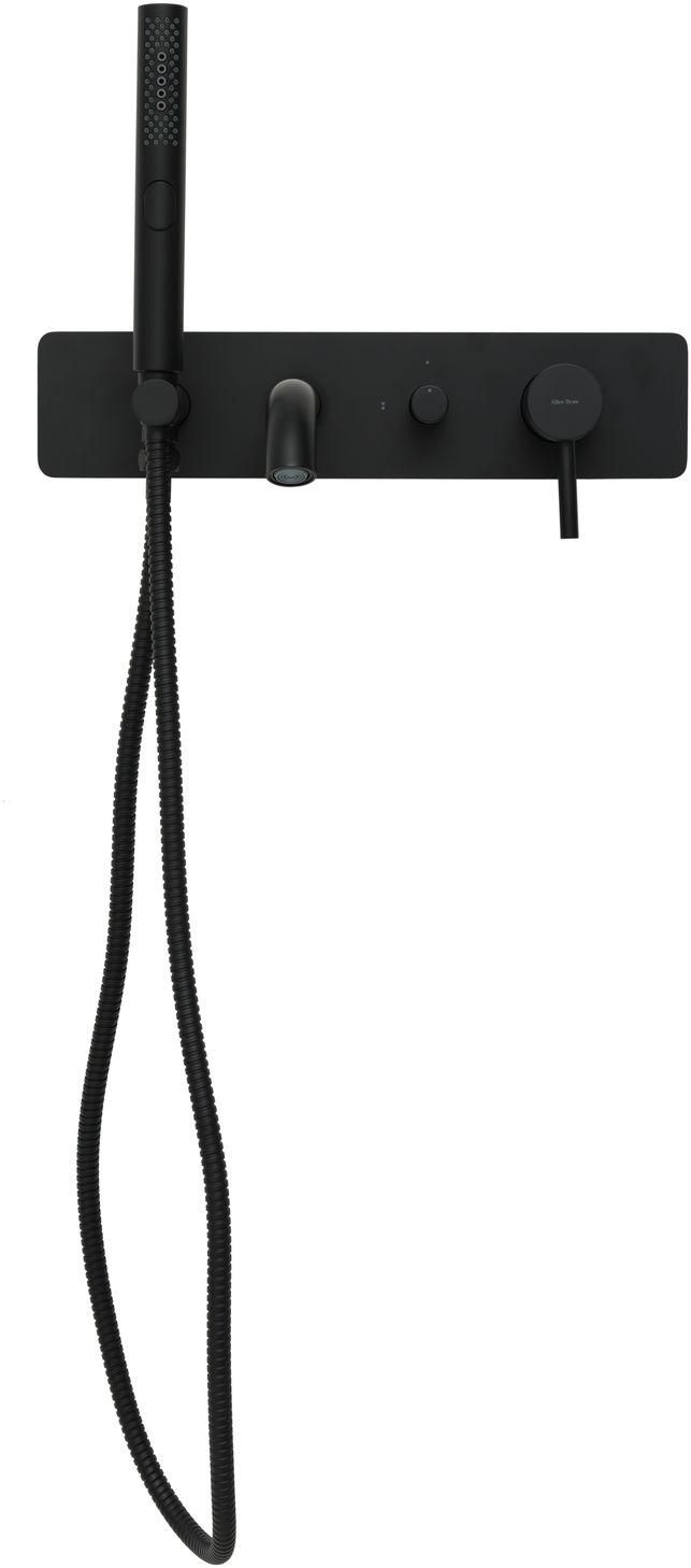 Смеситель для ванны с душем Allen Brau Priority 5.31006-31 (с внутренней частью) черный матовый, артикул 5.31006-31