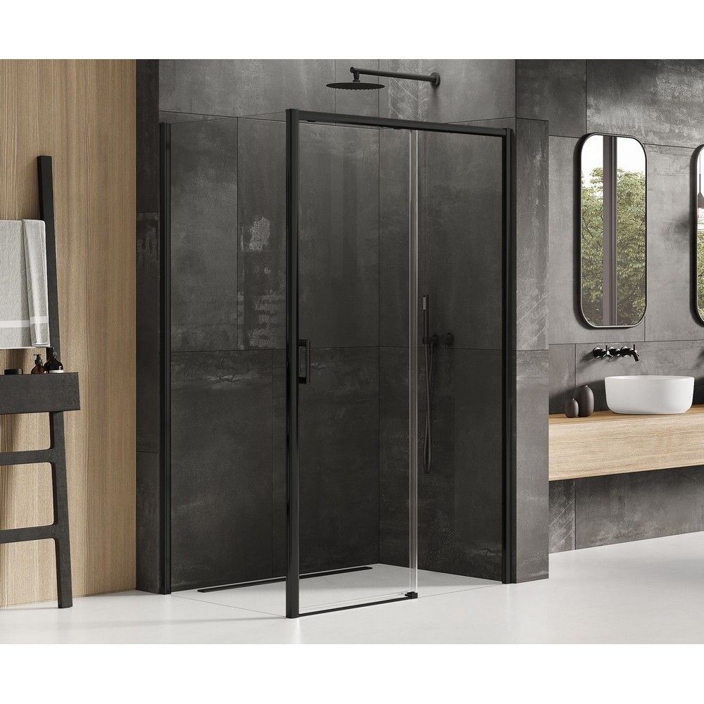 Душевое ограждение NEW TRENDY PRIME BLACK R 160x90x200 D-0329A/D-0129B (черный)