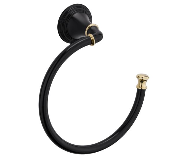Кольцо для полотенец Fixsen Luksor FX-71611B Черный Золото