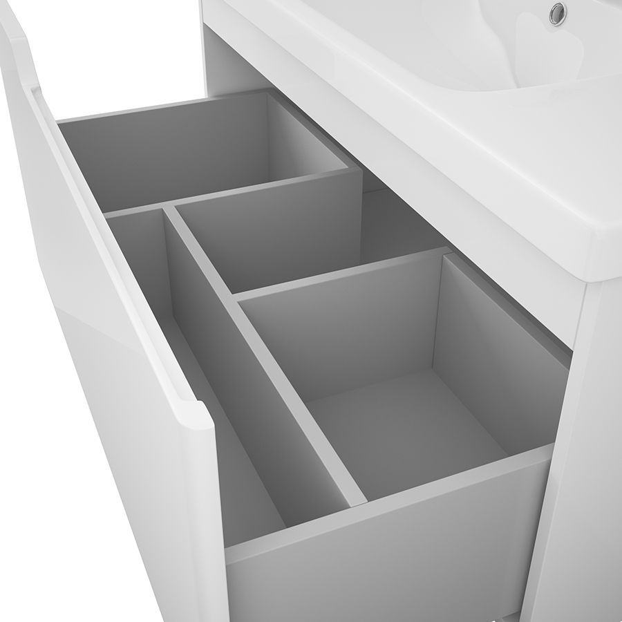 Тумба Hella 100, белый лак