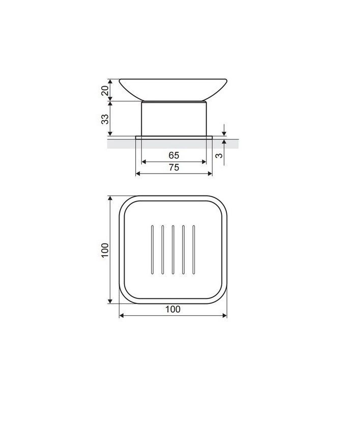 Мыльница настольная EXCELLENT Riko (золото)