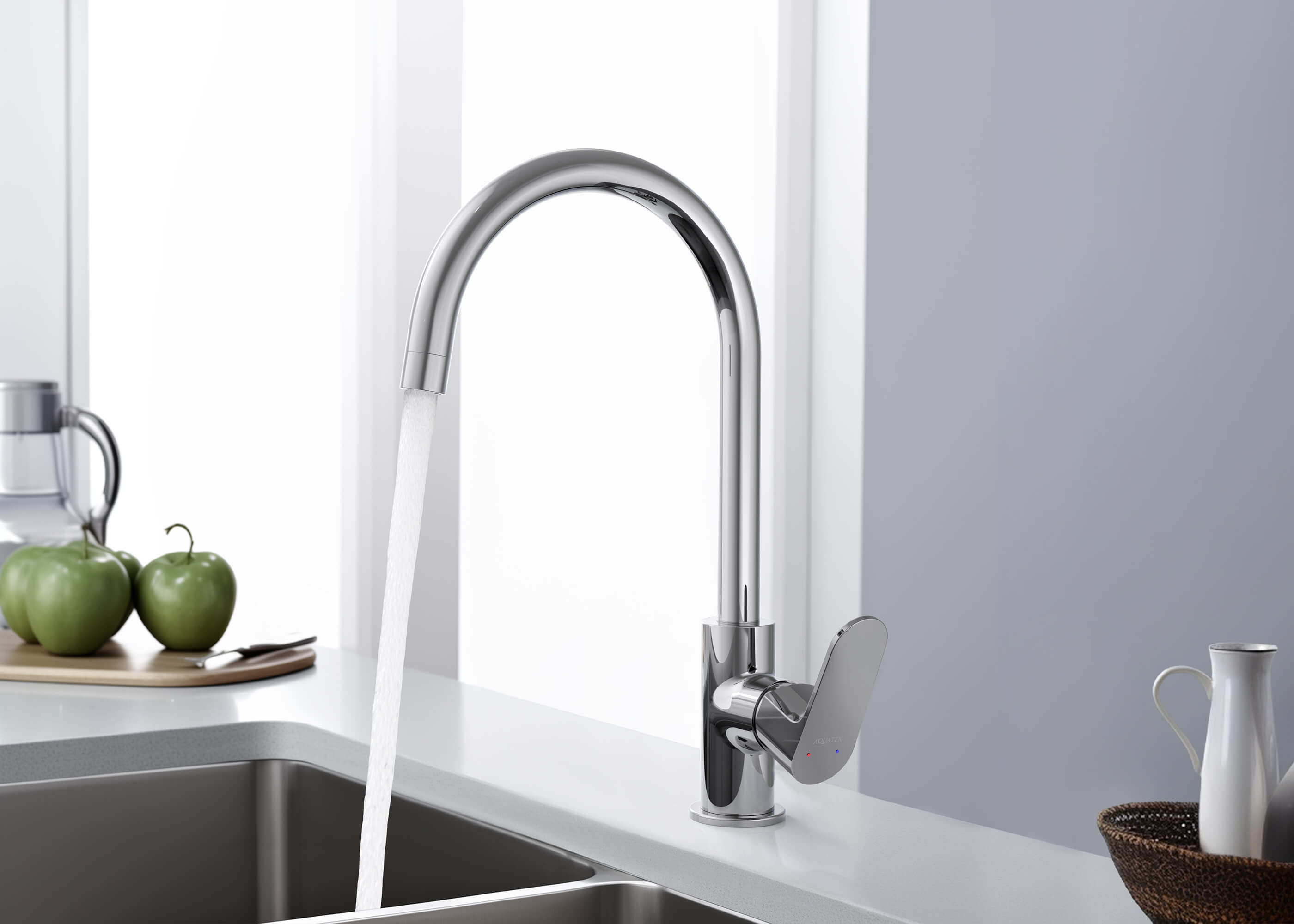 Смеситель для кухни AQUATEK AQ1282CR ОБЕРОН Смеситель для кухни AQUATEK AQ1282CR ОБЕРОН