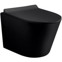 Унитаз Vincea Piatti VT1-11MB подвесной Черный матовый с сиденьем Микролифт