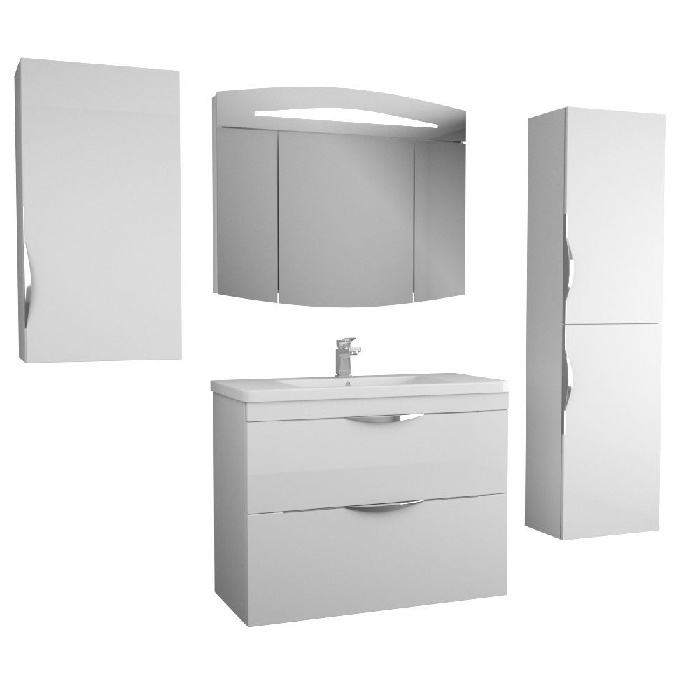 Тумба Sjel stor 100, белый лак