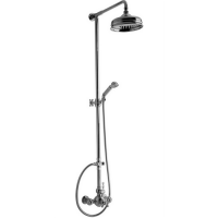 CISAL Arcana Americа Душевой комплект: термостатический смеситель, стойка с верхним душем, лейка+шланг, цвет хром
