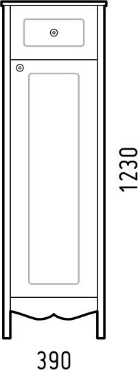 Шкаф-пенал "Блюз 39"