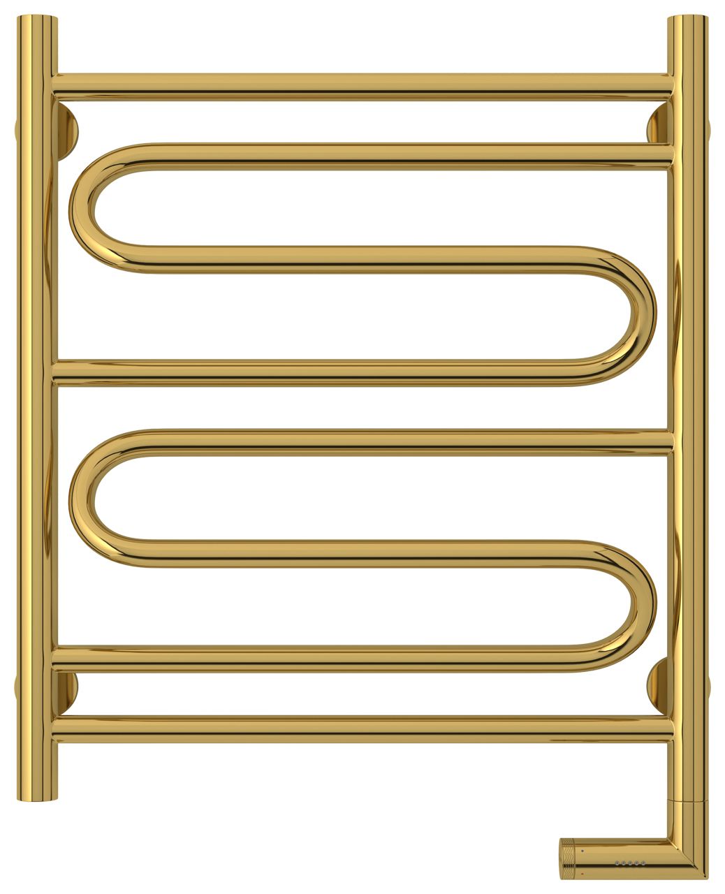 Полотенцесушитель электрический "ЭЛЕГИЯ 2.0" 600х500 / МЭМ правый (Золото)