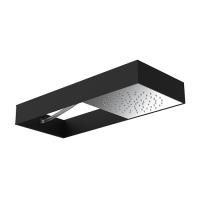 FIMA|Carlo Frattini Wellness Верхний душ Moove настенного монтажа, в черной матовой раме, передвижной модуль подачи воды, цвет хром FIMA|Carlo Frattini Wellness Верхний душ Moove настенного монтажа, в черной матовой раме, передвижной модуль подачи воды, цвет хром