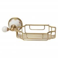 PROVANCE Решетка-корзинка настенная, керамика с декором/бронза