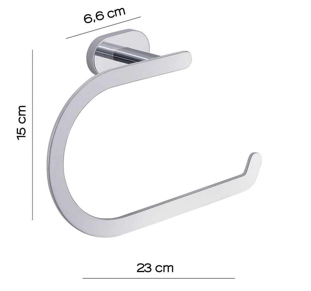 Gedy Bernina, полотенцедержатель - полукольцо, цвет хром