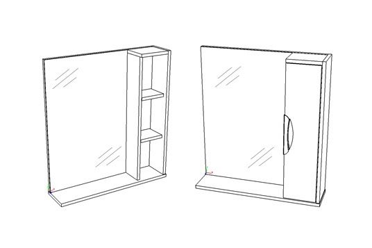 Зеркало-шкаф "Чикаго 65"