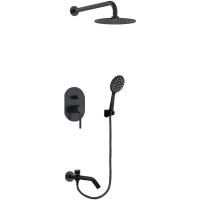 Душевая система Bronze de Luxe Scandi 9010B Черная