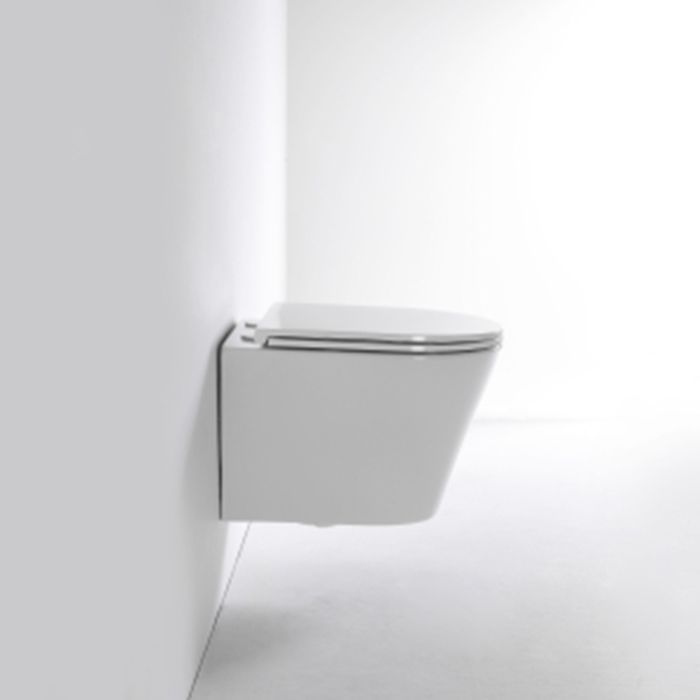 Унитаз, TECE, TeceSpring K, безободковый (с открытым смывным краем), тип установки-подвесной, ширина, мм-360, глубина, мм-480, высота, мм-350, форма чаши-овальная, выпуск-горизонтальный, материал-керамика, сиденье-в комплекте, цвет-белый